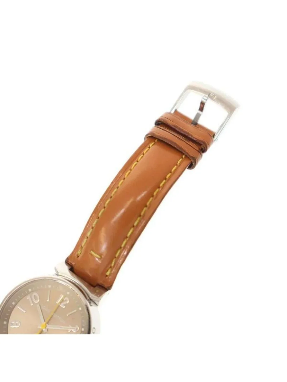 Louis Vuitton Tambour Patent Quartz Wrist Grandfather Shape Silver - Picture 9 of 10
